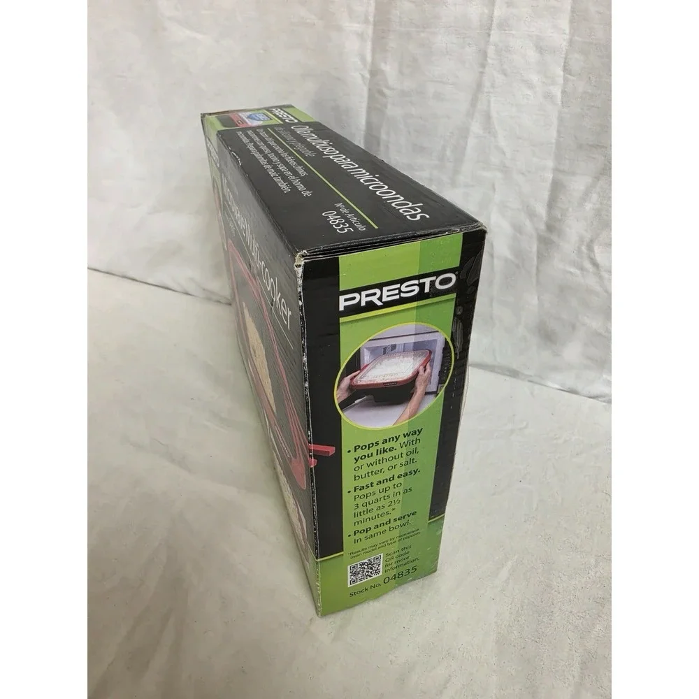 Presto 04835 Collapsible Silicone Microwave Multi-Cooker New Open Box